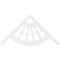 Ekena Millwork Pitch Classic Wagon Wheel Architectural Grade PVC Gable Pediment, 36"W x 18"H x 1"P (12/12) GPP036X018X100CWW - alternate 2